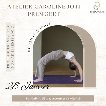 Atelier « Kundalini : détox, retrouver sa vitalité » Atelier « Kundalini : détox, retrouver sa vitalité »